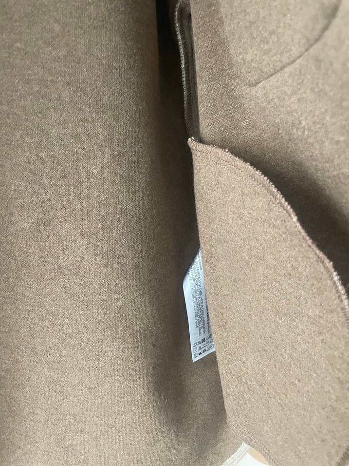 Bej Kadın Midi Boy Düğmeli Yün Kaban - Görsel 5