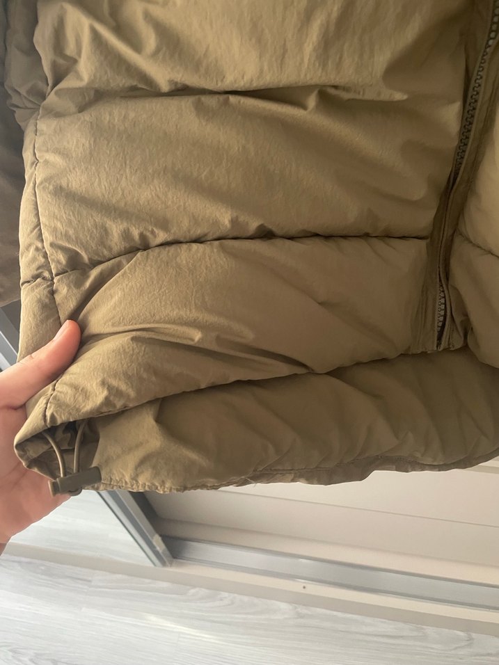 Bej Oversize Şişme Kışlık Kadın Mont - Görsel 4