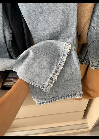 Gevşek Kesim Midi Kot Pantolon - Görsel 6