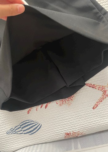 Siyah Mini Etek Fermuarlı Street Wear - Görsel 3