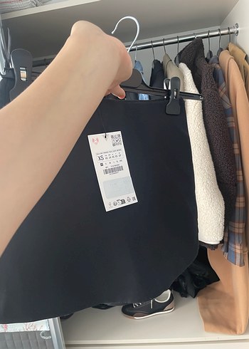 Siyah Mini Etek Fermuarlı Street Wear - Görsel 6