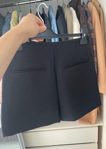 Siyah Mini Etek Fermuarlı Street Wear - Görsel 4