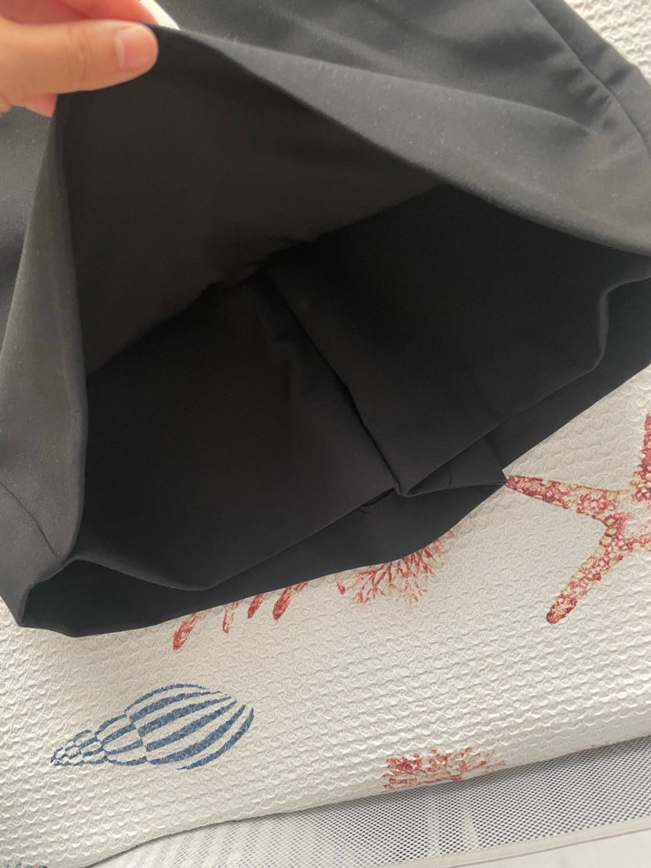 Siyah Mini Etek Fermuarlı Street Wear - Görsel 3