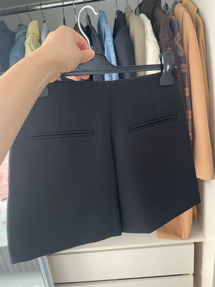 Siyah Mini Etek Fermuarlı Street Wear - Görsel 4