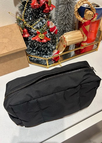 OXXO Siyah Fermuarlı Kadın Makyaj Çantası - Görsel 3