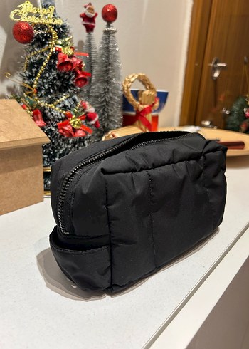 OXXO Siyah Fermuarlı Kadın Makyaj Çantası - Görsel 2