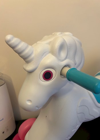 Renkli Unicorn Sallanan At Oyuncak - Görsel 3