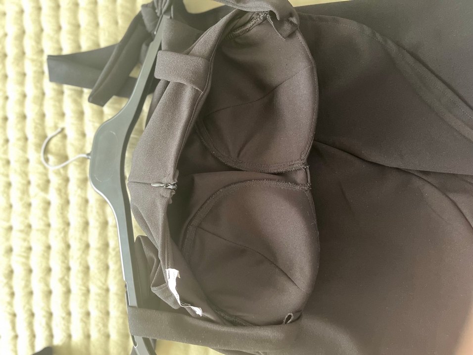 Siyah Parlak Mini elbise - Görsel 3