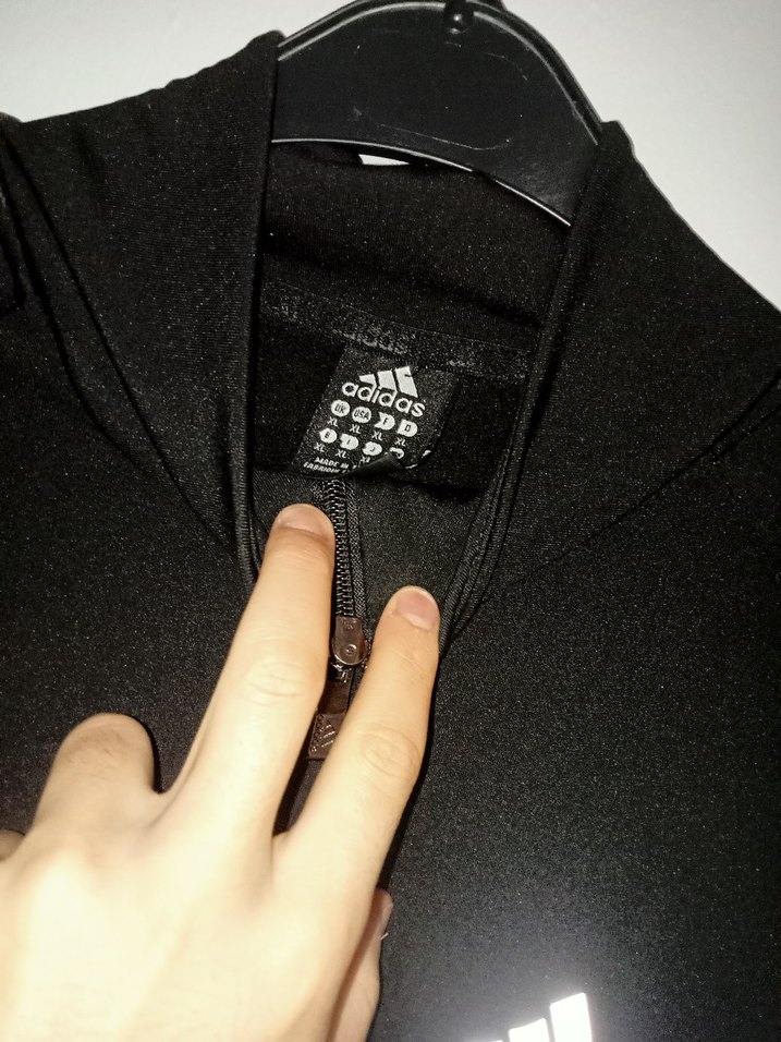 Adidas Siyah Fermuarlı Spor - Görsel 5