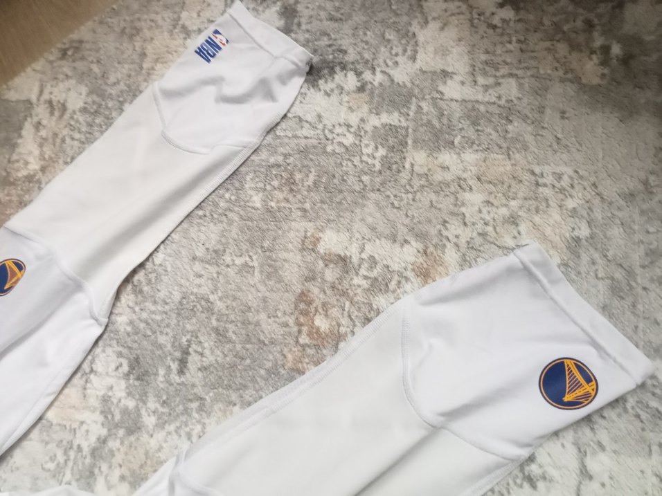 Beyaz Golden State Warriors Baskılı Tayt basketbol tayt - Görsel 3