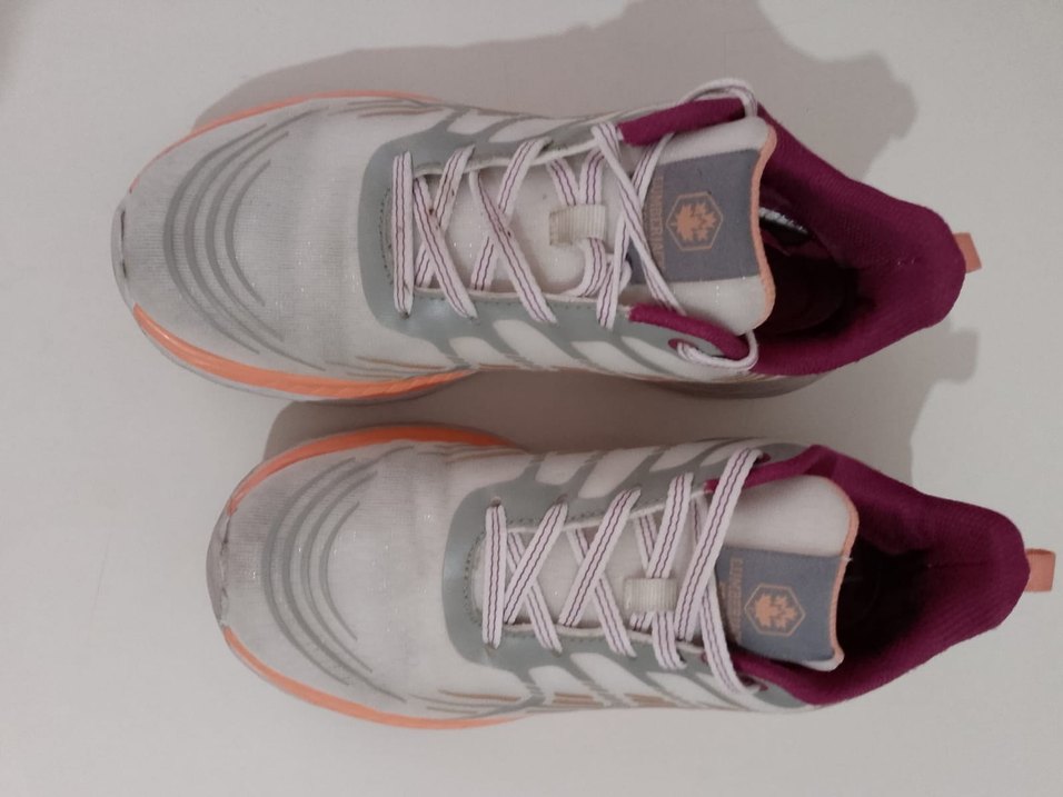 Gri Beyaz Çok Renkli Bağcıklı Spor Ayakkabı - Görsel 2