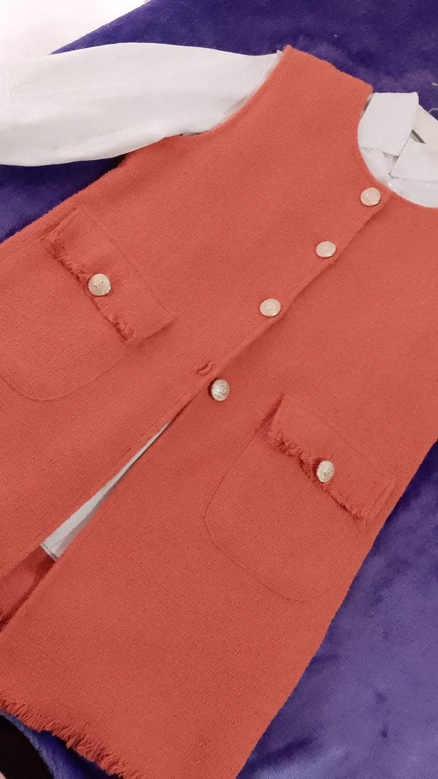 Düğmeli Midi Kadın Yelek - Görsel 2