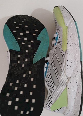 Beyaz Renkli Erkek Spor Ayakkabı Reflektörlü - Görsel 8