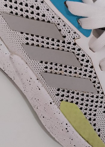 Beyaz Renkli Erkek Spor Ayakkabı Reflektörlü - Görsel 3