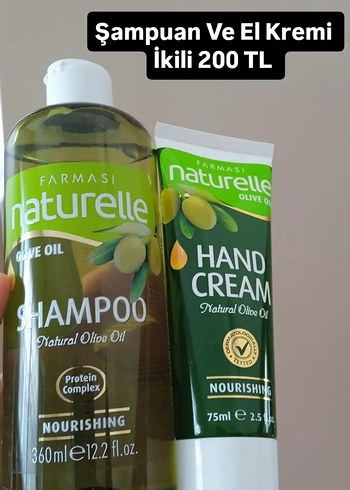 Farmasi Naturelle Zeytinyağlı Şampuan ve El Kremi