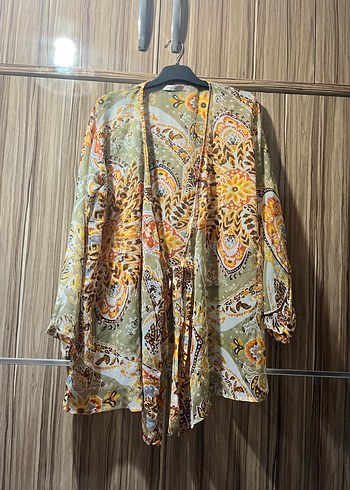 Bohem Uzun Kollu Bağcıklı Kimono