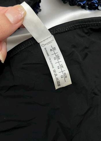 Kadın Mavi Payetli Mini Bikini - Görsel 6