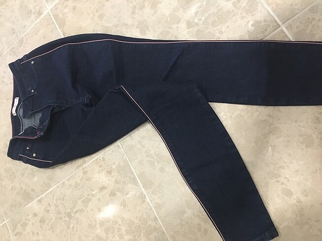 36 Beden lacivert Renk Tommy dar pantolon