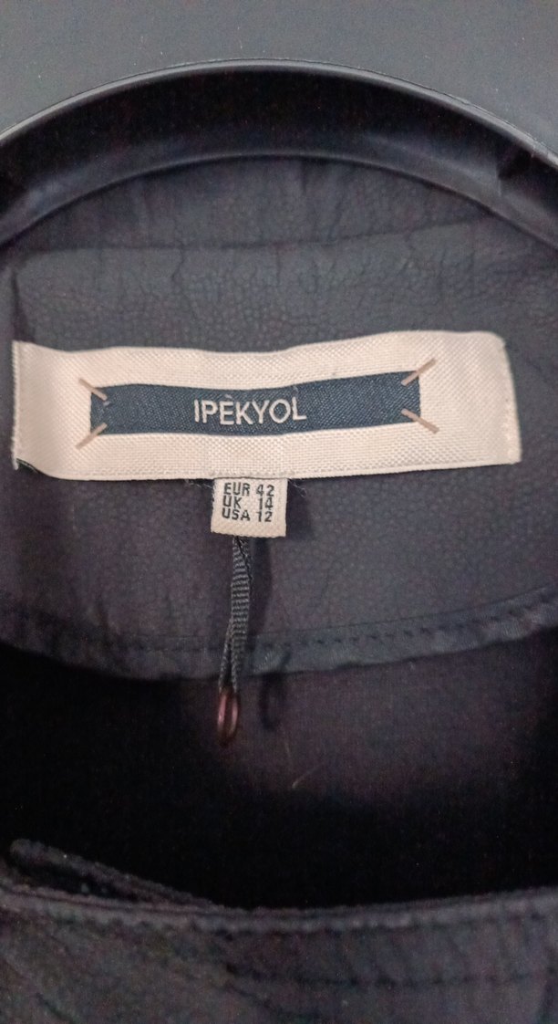 Siyah Midi Trençkot Fermuarlı - Görsel 3