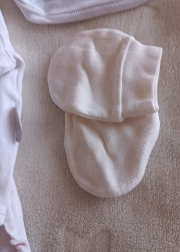 Beyaz Nakışlı Bebek Kız Kıyafet Seti - Görsel 7