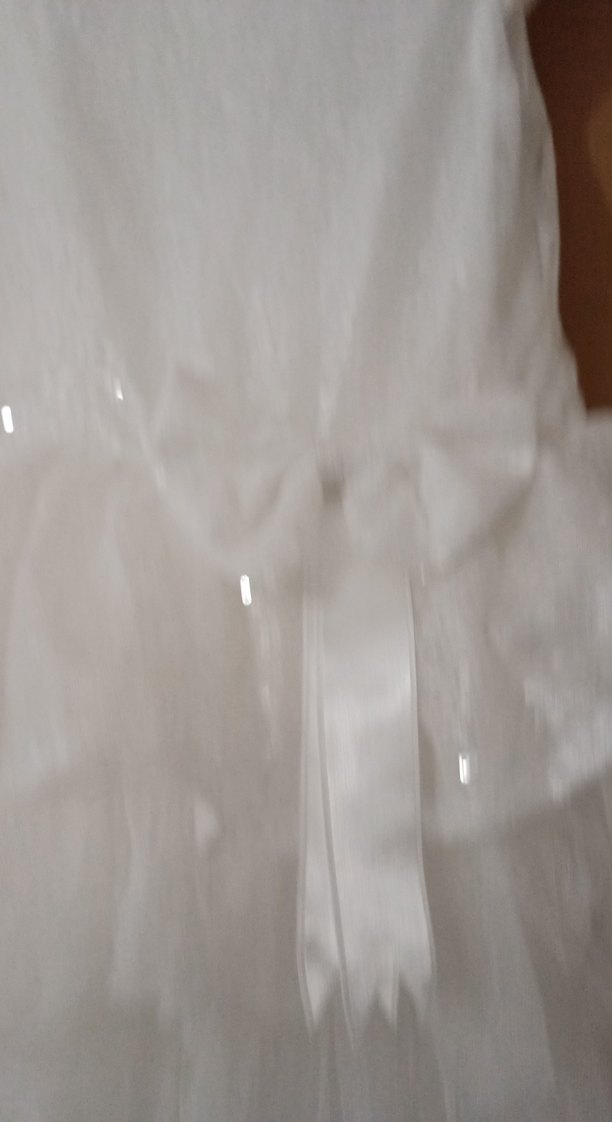 Beyaz Fırfırlı Kız Çocuk Elbisesi - Görsel 4