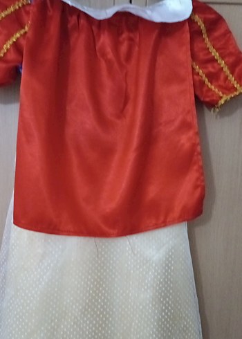 Çocuk Renkli Prenses Kostümü - Görsel 6