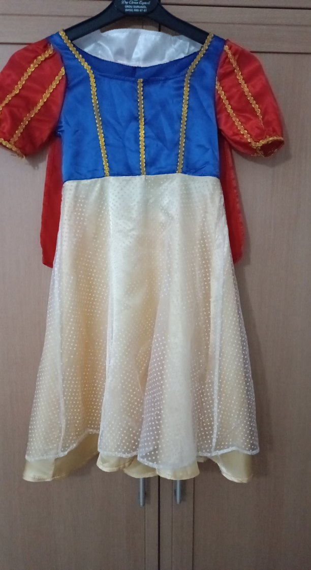 Çocuk Renkli Prenses Kostümü - Görsel 2