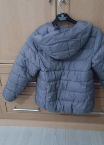 Mor Kışlık Kız Çocuk Fermuarlı Mont - Görsel 7