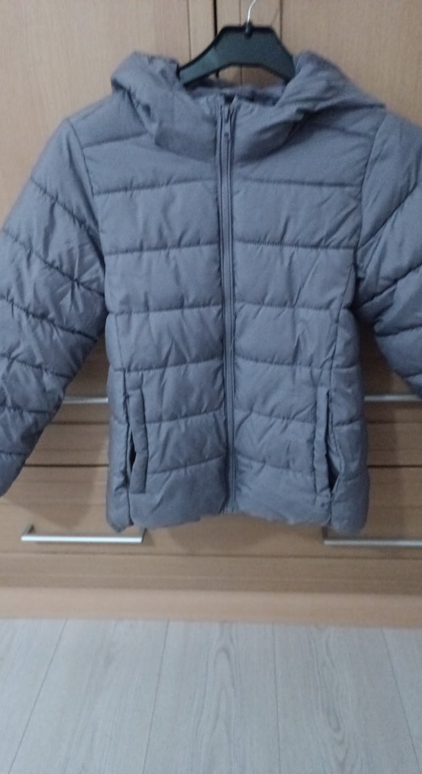 Mor Kışlık Kız Çocuk Fermuarlı Mont - Görsel 2