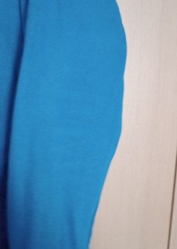 Düğmeli Mavi Denim Kadın Gömlek - Görsel 12