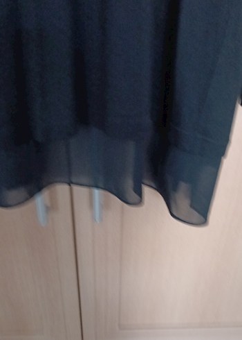 Siyah Uzun Kadın Hırka - Görsel 6