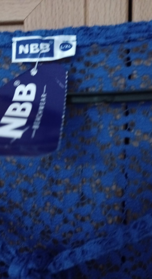 Mavi Uzun Bol Kesim Boncuklu pareo - Görsel 4