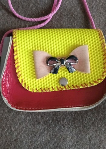 Renkli Fiyonk Detaylı Kız Çocuk Çanta - Görsel 2