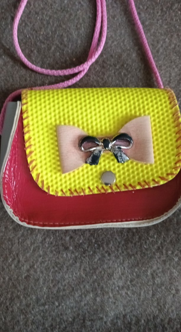 Renkli Fiyonk Detaylı Kız Çocuk Çanta - Görsel 2