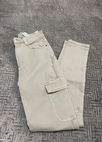 Pull&bear Bej Pamuklu Kadın Pantolon