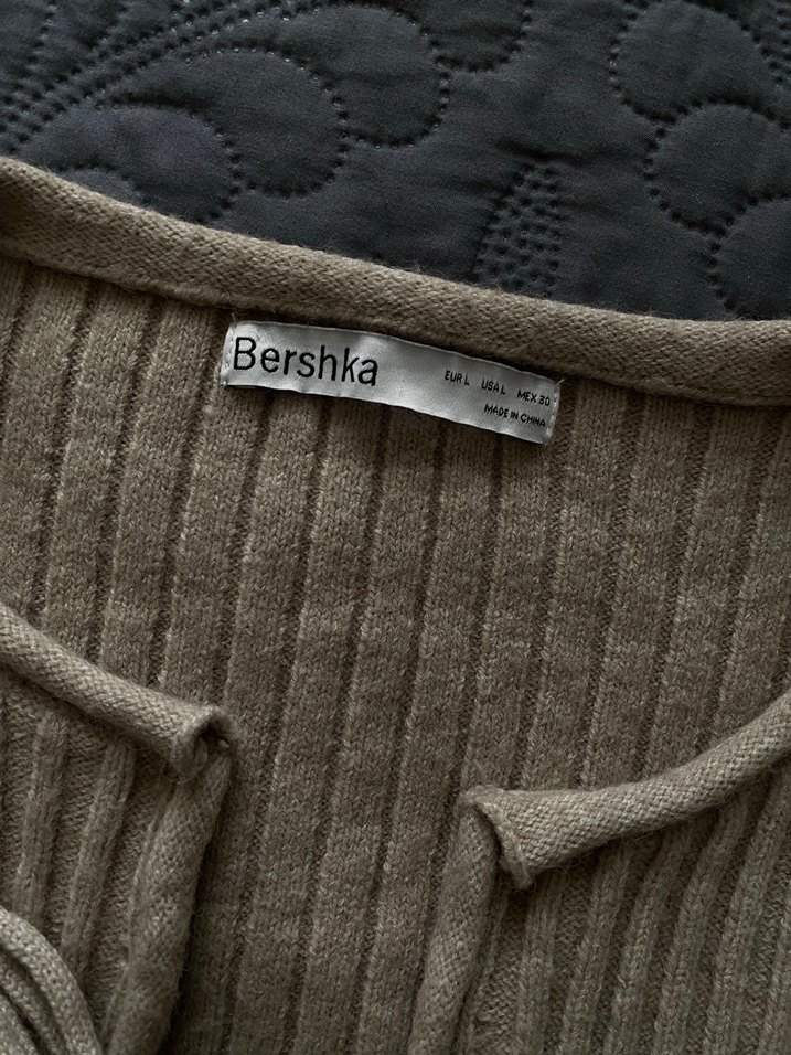 Bershka Kısa Kesim Bej Kazak - Görsel 2