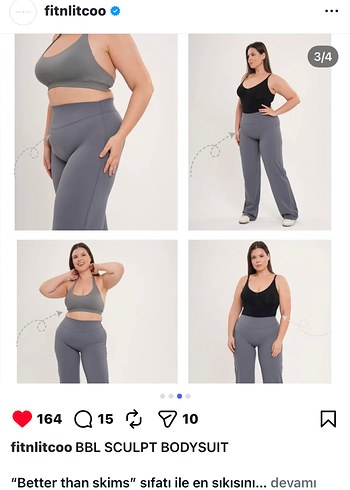 Fit&Lit BBL Sculpt Bodysuit - Görsel 3