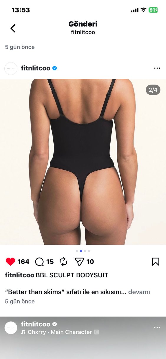 Fit&Lit BBL Sculpt Bodysuit - Görsel 2