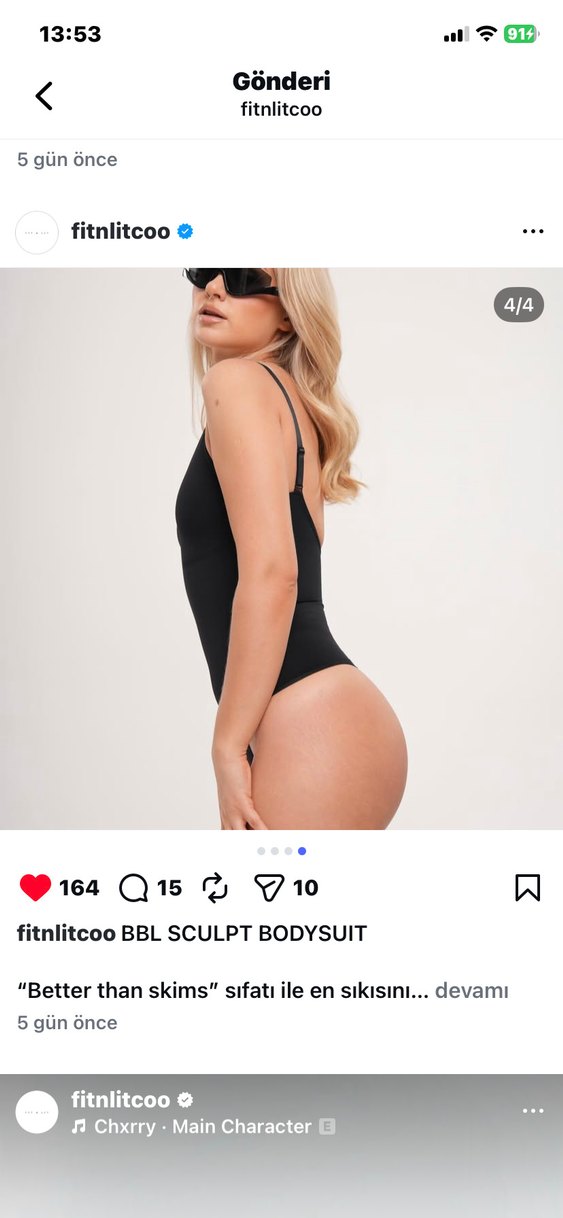 Fit&Lit BBL Sculpt Bodysuit - Görsel 4