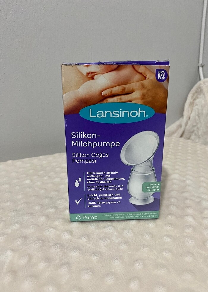 Lansinoh silikon göğüs pompası - Görsel 3