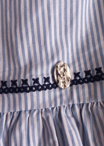 Nakışlı firfirli bluz - Görsel 6