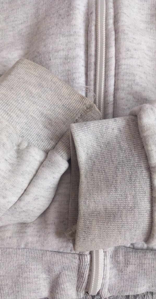 Gri Fermuarlı Kadın Sweatshirt - Görsel 2