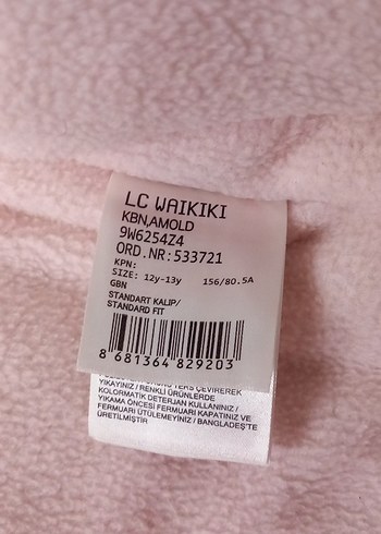 Kız Çocuk  Düğmeli Kışlık Mont - Görsel 6