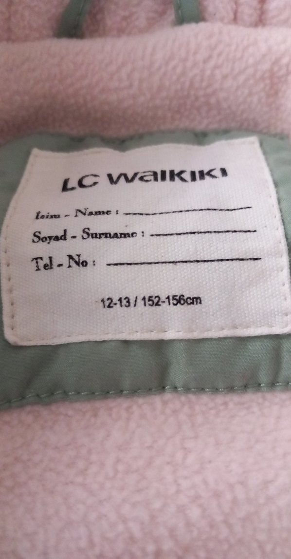 Kız Çocuk  Düğmeli Kışlık Mont - Görsel 5