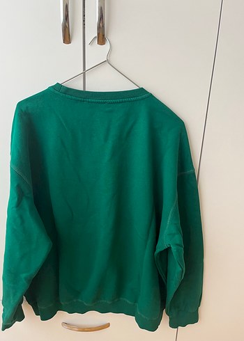 Paulmark Yeşil Baskılı Oversize Sweatshirt