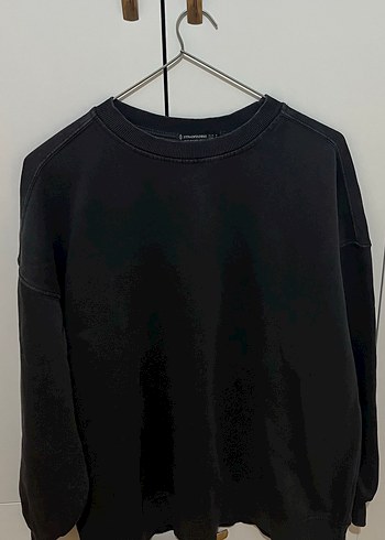 Stradivarius Siyah Kadın Oversize Sweatshirt