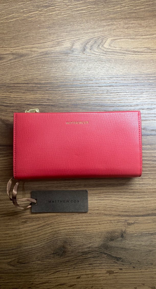 Klasik Kırmızı Deri Kadın Cüzdanı - Görsel 2