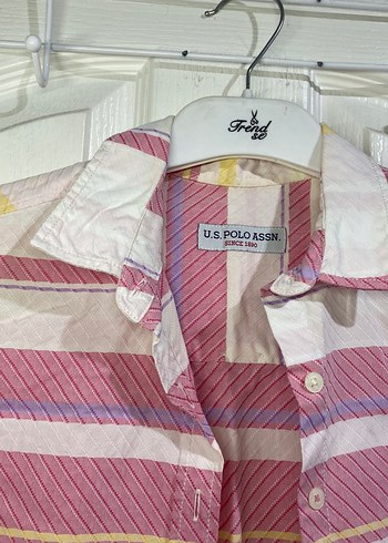 Pembe Çizgili Uzun Kollu Gömlek - Görsel 3