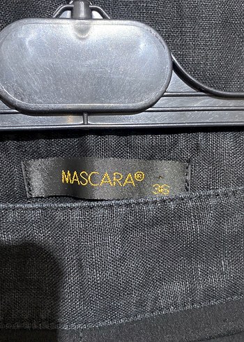 Siyah Uzun Kadın Etek, Kemerli, Gevşek Kesim - Görsel 4