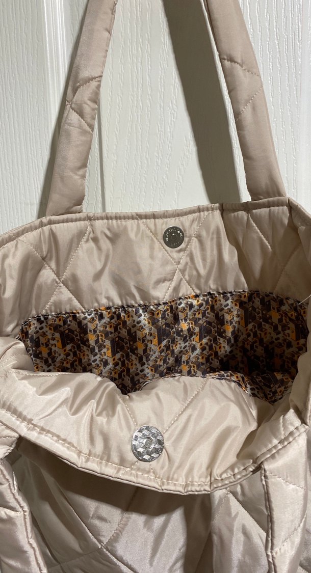 Bej Kadın Günlük Fermuarlı Çanta - Görsel 2